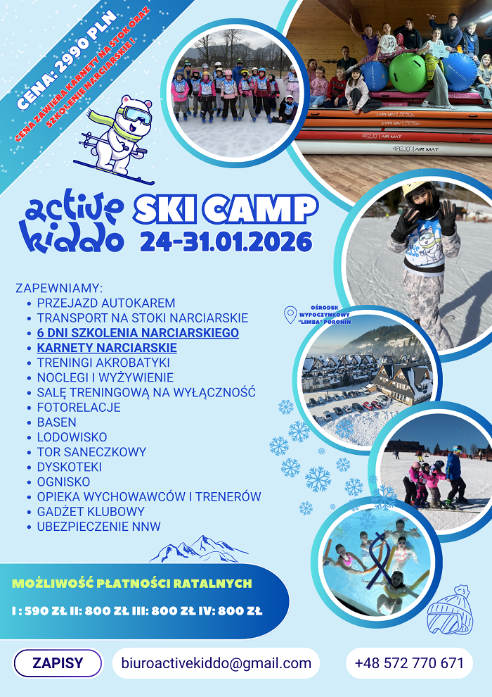ACTIVE KIDDO SKI CAMP 2026